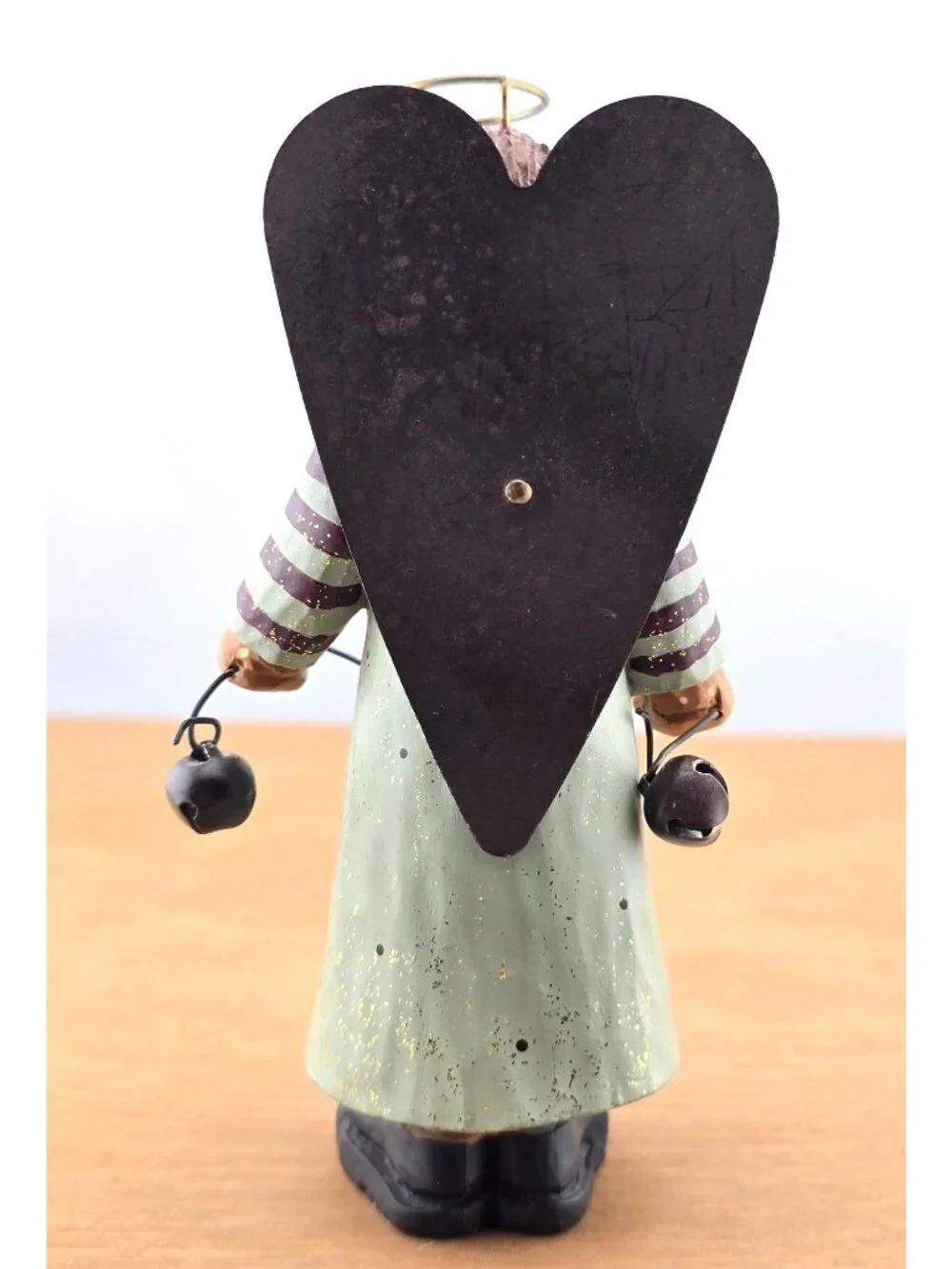 Williraye Studio Angel Figurine WW2358 With Bells - Hand-Painted Folk Art